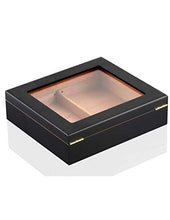 Legno di Cedro Viaggi Cigar Humidor Box con umidificatore igrometro Humidor Cigar Box teca di vetro Humidor Fit 20-30 Sigari