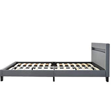 GYF Rete del Letto Struttura Letto Legno per Letto Bed Frames Bed Ecel Leather Bed Frames Classic Element Design LED Illuminazione Offre Una qualità Ideale del Sonno.