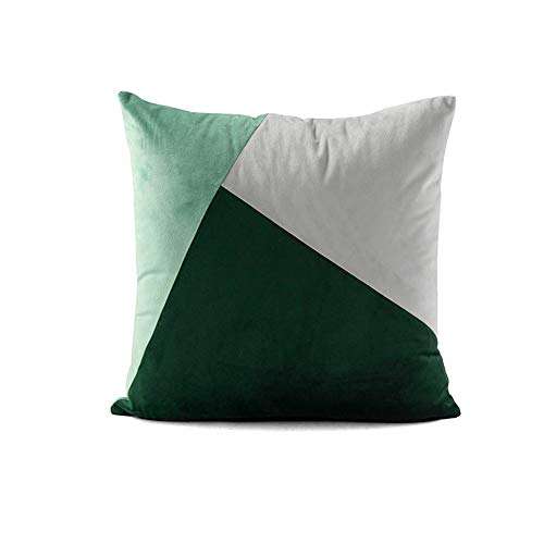 QAQ Cuciture Geometriche Cuscini Decorativi, Cotone PP, Morbido, Pieno Riempimento, Buona Elasticità, Ricamo A Mano, Casa,E,45 * 45cm(800g)
