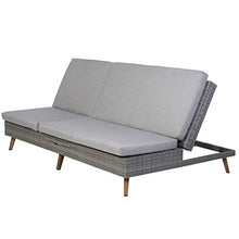 Greemotion Gomera Doppio Lettino Prendisole, polietilene, Grigio, ca. 198 x 30 x 120 cm
