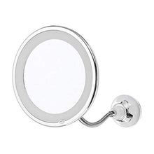 Specchio per Il Trucco Trucco Specchietti di Cortesia Specchio con Luci for Il Trucco, 10X Portatile Registrabile Ingrandimento Specchio Girevole da 360 Gradi