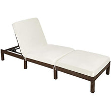 TecTake LETTINO POLY RATTAN ARREDO ESTERNO GIARDINO SDRAIO PRENDISOLE DIVANO - disponibile in diversi colori - (Marrone | No. 402309)