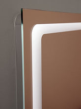Yellowshop - Specchio Specchiera Cm L.100 x H 80 A Luce LED Retroilluminato Filo Muro Bagno Design Moderno con Touch Modello Elle 108