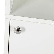 Mobiletto da bagno a colonna con specchio, Mobiletto a colonna per bagno indipendente Cassettone bianco, Mobiletto stretto, 28,8 x 29,8 x 179,5 cm
