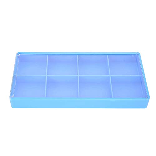 Scatola portaoggetti contenitore organizer, scatola portaoggetti in plastica a 8 griglie Scatola portaoggetti per gioielli Custodia per orologi Strumento contenitore, per stoccaggio di gioielli e part
