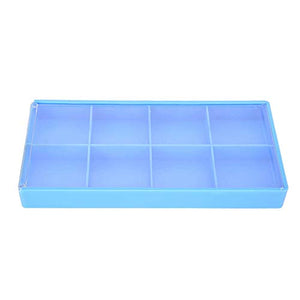 Scatola portaoggetti contenitore organizer, scatola portaoggetti in plastica a 8 griglie Scatola portaoggetti per gioielli Custodia per orologi Strumento contenitore, per stoccaggio di gioielli e part