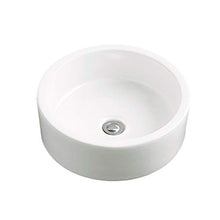 XiuHUa Bacino del Bagno Piccolo Appartamento casa miglioramento Semplice Fase di Ceramica d'Arte Bagno Rotonda lavabo Balcone Piscina Lavanderia Bacino del Bagno 460x460x135mm Miglioramento Domestico