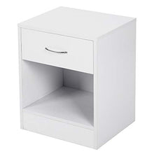 Sarah Mobiletto con 2 cassetti per casalinghi e Abbigliamento – Pratico Comodino in Legno Cassettiera Piccola per corridoio, Camera da Letto e Soggiorno（Bianco ）
