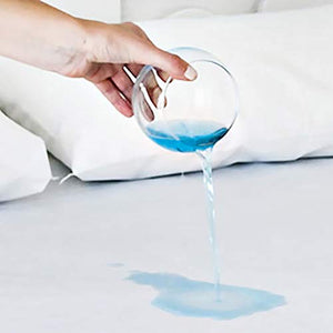 Boutiques du Monde 193537 Coprimaterasso Impermeabile, Misto Cotone, Bianco, 200x180x0.5 cm