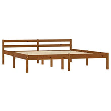 FAMIROSA Giroletto con 4 Cassetti Marrone Miele Legno di Pino 160x200 cm-0526