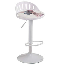 Pub Altezza Bar Stools con Schiena,Tavolo da Bar di Stampa Animale E Sedia Retro Industria Armless Modern Kitchen Sedie da Pranzo con Gambe in Metallo Imbottite