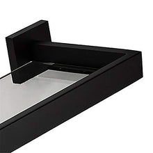 LCSD Moderno Bagno in Acciaio Inox Rettangolare Nero Accessori per Bagno/portabottiglie Nuovo Design/Rack Bagno Moderno Multifunzionale