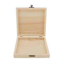 Fenteer Piccola Cassa di Legno/Portagioie in Legno/Arte Artigianale per Decoupage Non Verniciata