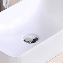 Bacino da bagno, per Home Hotel Villa Restaurant, 18,9 pollici * 11,4 pollici, lavabo in ceramica bianca di alta qualità per guardaroba, lavabo da appoggio