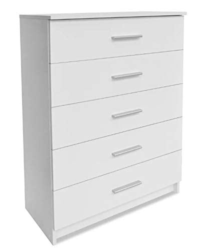Mobiletto portaoggetti con 5 cassetti, cassettiera Multistrato Moderna a Colonna Singola Multifunzionale per Negozio di Hotel per la casa, 41 x 35 x 106 cm