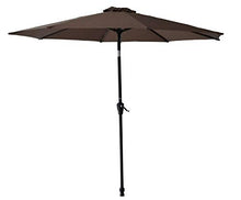 AVANTI TRENDSTORE - Adillo 1 - Ombrellone con manovella Integrata, in Metallo e Poliestere, Ideale per Il Giardino, terazza o Balcone. Disponibile in Diversi Colori. Dimensioni: Ø 270 cm (Marrone)