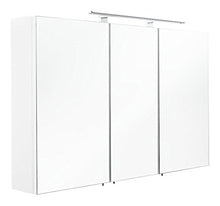 Posseik 5439 – 76 – Armadietto a Specchio, a 3 Ante, 110 x 68 x 16 cm, Colore: Bianco