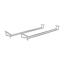Ddfly, griglia porta calici da vino in acciaio INOX, portabicchieri da posizionare sotto ad armadi, per bicchieri da vino di vetro, da appendere, 1 confezione 27cm/10inch