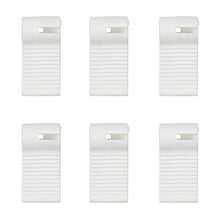 Windhager Ganci di serraggio, Gancio di Fissaggio per Tende da Sole, 6 Pezzi, Bianco, 0,5 x 1 x 3 cm, 10704