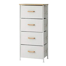 JINBAO Organizer per cassettiera a 4 cassetti, Alta Torre di stoccaggio in Tessuto, cassetti in Tessuto Facili da Tirare, per Camera da Letto, corridoio, Ingresso, armadi, vivai