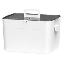 SUMMER HOME Kit di Pronto Soccorso per Uso Domestico Medicina di plastica Medicina Scatola di immagazzinaggio per Office Pill Organizer per