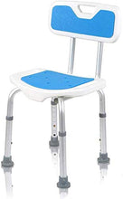 Sgabello da bagno Resistente antiscivolo Comfort Schienale regolabile in lega di alluminio Sgabello da bagno anziano/portatori di handicappato/in gravidanza Sgabello da bagno Sedia max.136kg.