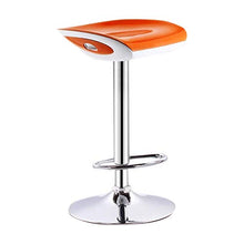 LWW Sedie, sgabelli da bar regolabile Bar Seggiovia Chair Sgabello Alto Simple Home esecutivo di gas dell'elevatore W/Schienale,Arancio B