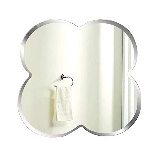 Specchio da Barba Senza Cornice/Specchio per Il Trucco Specchio da Trucco Specchio da Parete in Vetro, Specchio da Doccia a Prova di umidità Decorativo per la casa per Bagno Camera da Letto Dr