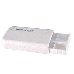 DOITOOL Contenitore per pillole da viaggio, 1 cassetto automatico, 1 settimana, portatile, mini 6 griglie, scatola per medicina, organizer