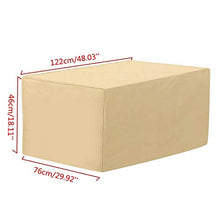 Coperture Per Mobili Da Giardino, Copertura Mobili Da Giardino Rettangolare/Quadrata, Impermeabili, Antipolvere, Protezioni Sedie Tavoli Da Esterno In Tessuto Oxford 420D Anti-UV (46 * 76 * 122Cm)