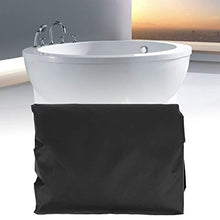 Fdit1 Copertura Rotonda per Vasca idromassaggio Esterna Coprimaterasso Impermeabile Coprivaso Coprimaterasso Antipolvere per Vasca da Bagno termale per Patio Protezione mobili da Giardino Nero