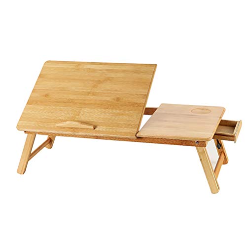 Tavoli da picnic Tavolo pieghevole, semplice taccuino portatile taccuino per computer portatile regolabile tablet tablet tablet letto da letto camera da letto in legno massello di studio pieghevole