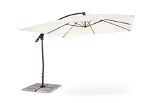 My Garden Suitset Ombrellone Retrattile da Giardino, Ecrù, 300 x 300 x 270 cm