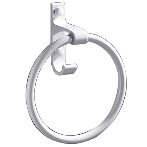 Towel Rack Portasciugamani Ad Anello Portasciugamani in Fusione di gravità, Portasciugamani Appendiabiti da Parete in Alluminio Spaziale, Stile Nordico, con Gancio.