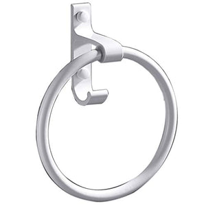 Towel Rack Portasciugamani Ad Anello Portasciugamani in Fusione di gravità, Portasciugamani Appendiabiti da Parete in Alluminio Spaziale, Stile Nordico, con Gancio.