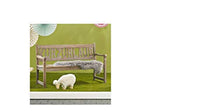 Pureday Panca Esterna Fuga - Panca da Giardino con Scritte in Schienale - Stile Country - Largo Circa 145 cm