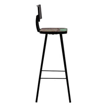 Set da Bar 3 Pezzi con Ripiani, Tavolo e 2 sedie per Case, Giardini, Bar, Pub o ristoranti Blackbarbar in Legno e Acciaio