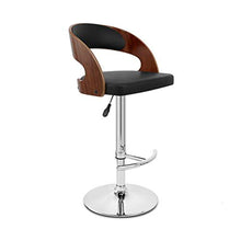 JXXDDQ Sgabello da Bar Cucina Colazione Sedia Sgabello da Bar Ascensore Sedia Rotante Bar Sedia Moda Biancheria in Legno Massello Alto Sgabello (58-80 Cm) (Color : Brown-Black)