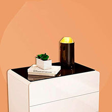 Comodini Bianco Moderno Semplice Governo di immagazzinaggio di Stile Europeo Bagagli (Size : 50×42×56cm)