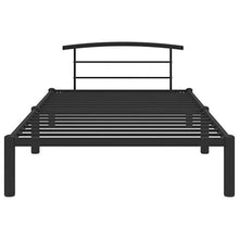 BIGTO - Struttura per letto in metallo e acciaio, per camera da letto, colore: grigio, 90 x 200 cm