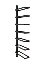 DanDiBo 93885 - Portabottiglie da parete, in metallo, per 7 bottiglie, colore: nero