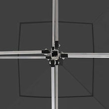 Tidyard Gazebo Professionale Pieghevole in Alluminio 3x3 m Antracite，Caratterizzato da Design Pieghevole