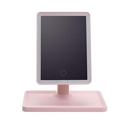 Specchio ingranditore, Specchio per il trucco semplice da tavolo Specchio oscurante per touch screen a doppia alimentazione HD con luci a LED Specchio decorativo da tavolo per bellezza, adatto a vari