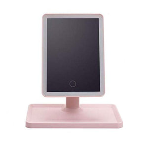 Specchio ingranditore, Specchio per il trucco semplice da tavolo Specchio oscurante per touch screen a doppia alimentazione HD con luci a LED Specchio decorativo da tavolo per bellezza, adatto a vari