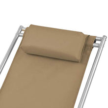 Tidyard Sdraio Pieghevole Giardino Reclinabili 2 pz Grigio Talpa Acciaio 69x61x94cm，Massima capacità di carico 120 kg
