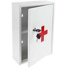 PrimeMatik - Armadietto di Pronto Soccorso in Metallo. Cassetta Medica a Muro 216 x 80 x 321 mm