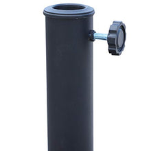 Outsunny Base per Ombrellone Diametro 4 Cm 4 Rotelle con Freni Tondo da Giardino Acciaio Resina ∅52 x 41cm Nero