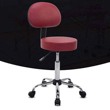 SXRDZ Sgabello Antiscivolo per Sgabello per Fisioterapia Poltrona per Massaggio Fisioterapista Sgabello per Reception Sgabello da Ufficio ZHAOFENGE (Colore : A-Red)