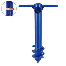 BESTOMZ Base per ombrellone da avvitare 38cm (Blu)