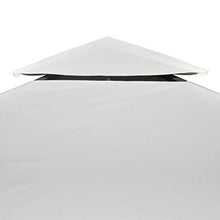 Festnight Copertura Superiore per Gazebo, Ricambio Copertura Gazebo, Telo Impermeabile Ricambio per Gazebo 310g/m² 3x4m Bianco Crema